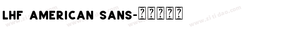 LHF American Sans字体转换